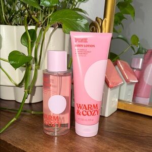 PINK Victoria's Secret Warm & Cozy Pink Body Lotion and Mist